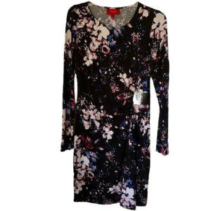 Jennifer Lopez Long Sleeve Floral Shift Dress - S